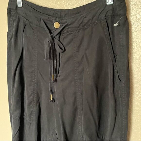 Young Fabulous & Broke Black Tencel Ankle Pants with Cuff Size Medium - Picture 6 of 11
